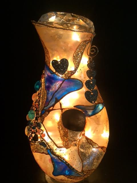 Workshop - Stained Glass Painted Bottle Lamps