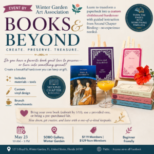 May 23rd -Brunch & Bind: Hardcover Bookbinding Workshop Mixed Media