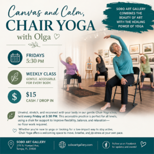 Fridays 5:30PM : Weekly Class, Chair Yoga with Olga